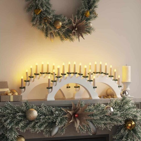 vidaXL Julelys Bue med 10 LED Lys 3 stk. LED-lys Varmhvit