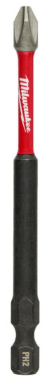 Milwaukee SHOCKWAVE PH2 Skrubits 90 mm - Fleksible Bits for Heavy Duty Oppgaver