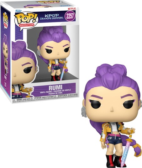 Funko Pop Kpop Demon Hunters Rumi Figur - Lilla