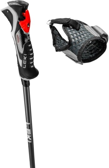 Leki Carbon 14 3D 120 cm, Black-Dark Anthracite-Bright Red Leki Carbon 14 3D 120 cm, Black-Dark Anthracite-Bright Red