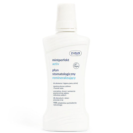 Remineraliserende Munnvann ZIAJA Mintperfect Active 500ml