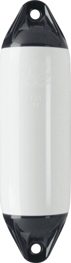 Polyform Fender F serie hvit m/sorte ender F2 610 mm 220 28 mm 16 l Polyform Fender F serie hvit m/sorte ender F2 610 mm 220 28 mm 16 l