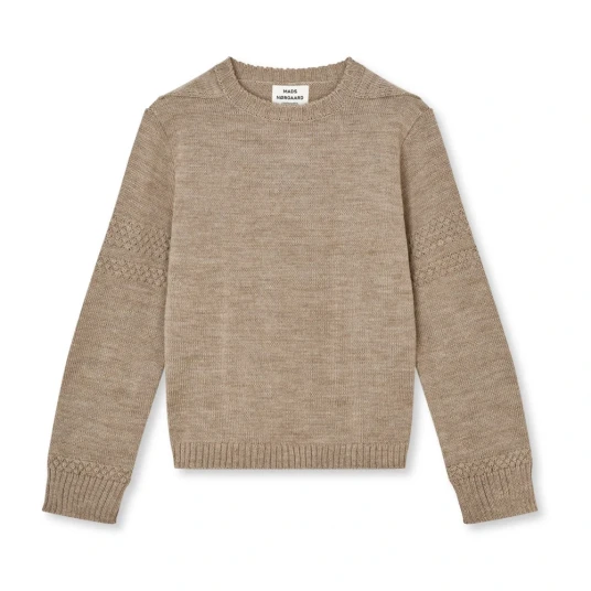 Mads Nørgaard Dame Strikkevarer Beige XL Mads Nørgaard Dame Strikkevarer Beige XL