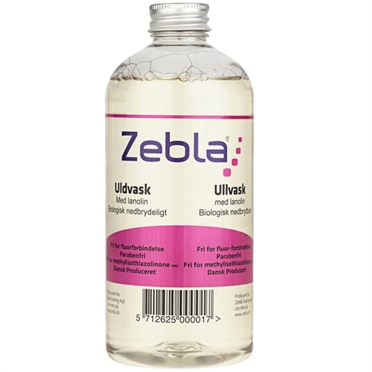 Zebla Uldvask m. Lanolin 500 ml Zebla Uldvask m. Lanolin 500 ml