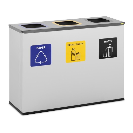 ulsonix Abfalleimer - 180 L - 3 Fächer 10050450