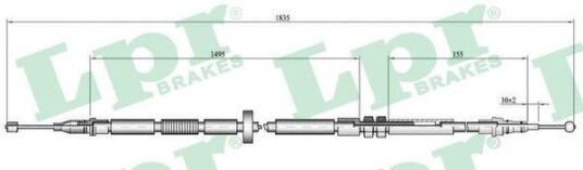 Bremsewire LPR C0052B Bremsewire LPR C0052B