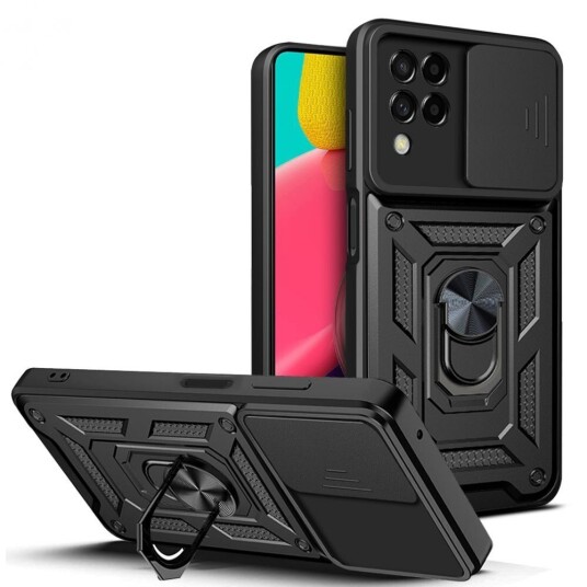 Tech-Protect Samsung Galaxy M53 (5G) Tech-Protect Camshield med Magnetisk Ring og Stativfunksjon - Svart