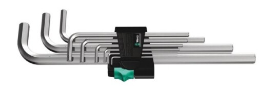 Wera L-Formet Hex-Nøkkelsett 9 Deler 1.5-10 mm Kromfarget - Håndverktøy