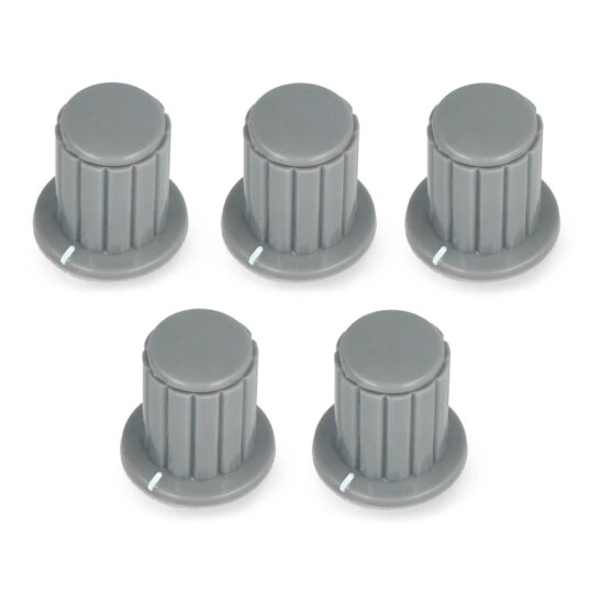 Volumknotter grå med 4 mm aksehull vintage-stil 5 stk. Volumknotter grå med 4 mm aksehull vintage-stil 5 stk.