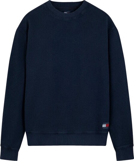 Tommy Jeans Tjm Rlx Washed Waffle Crew Navy XXL