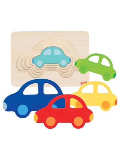 Goki Car puzzle layers 5 layers Goki Car puzzle layers 5 layers