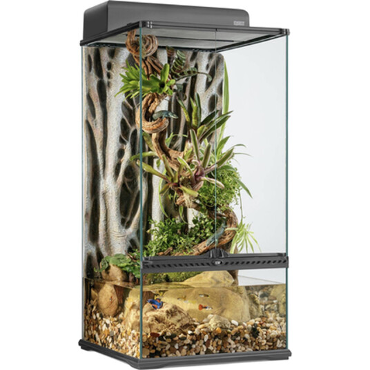 Glassterrarium Naturlig Liten/X-Høy 45 X 45 X 90 cm