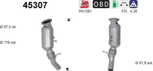 Katalysator AS 45307