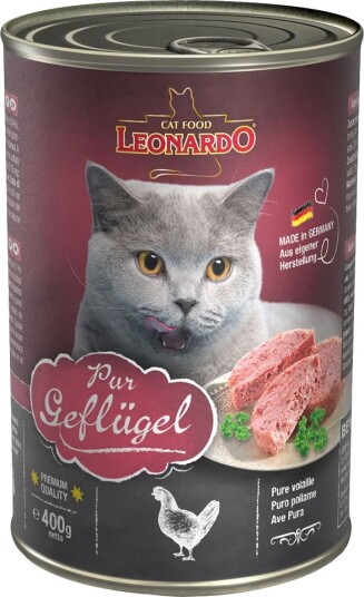 Leonardo Våtfôr All Meat Fjærkre Pur 6 X 400 G
