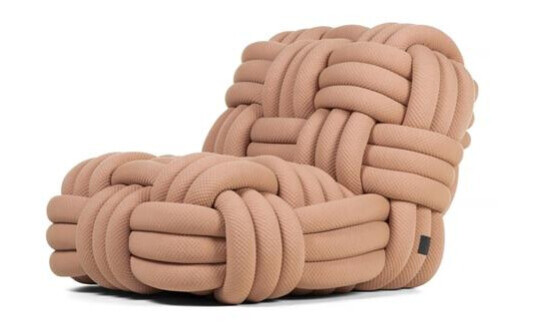 Moooi Moooi Knitty Lenestol Blossom Camel Moooi Moooi Knitty Lenestol Blossom Camel