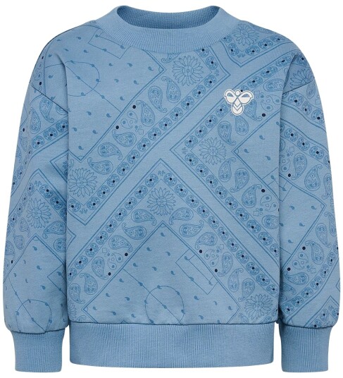 Hummel Hmlmini Loose Paisley Aop Sweatshir Blue 104 Hummel Hmlmini Loose Paisley Aop Sweatshir Blue 104