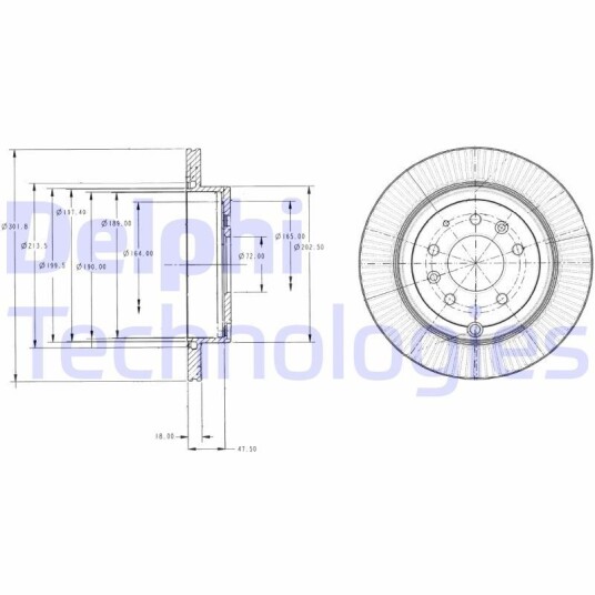 Bremseskive DELPHI BG4336 Bremseskive DELPHI BG4336