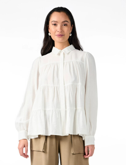 YAS Yaspala Ls Shirt S. Noos - White - XXL YAS Yaspala Ls Shirt S. Noos - White - XXL
