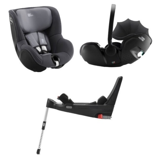 Britax Bilstolpakke 3i1 Baby-Safe 5Z2 Dualfix 5Z & Flex Base 5Z Midnight Grey