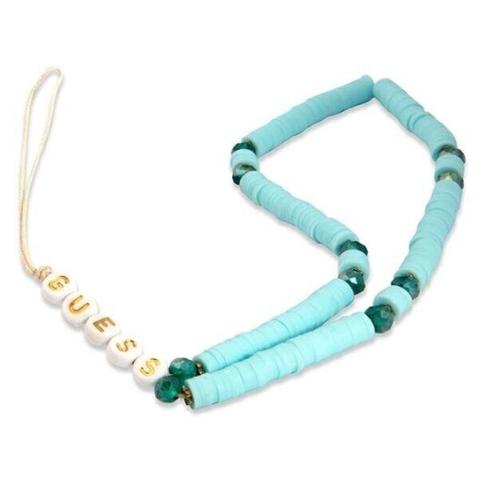 Gjett Anheng Gustpearp Phone Strap Blå/Blå Heishi Beads Gjett Anheng Gustpearp Phone Strap Blå/Blå Heishi Beads