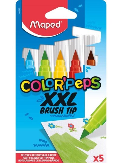 Maped Color'Peps XXL Brush Tip felt-pens x5 Maped Color'Peps XXL Brush Tip felt-pens x5