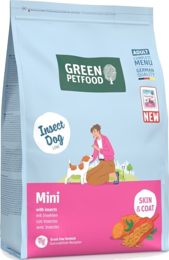 Green Petfood Tørrfôr Insect Dog Mini Med Insekter 3 kg