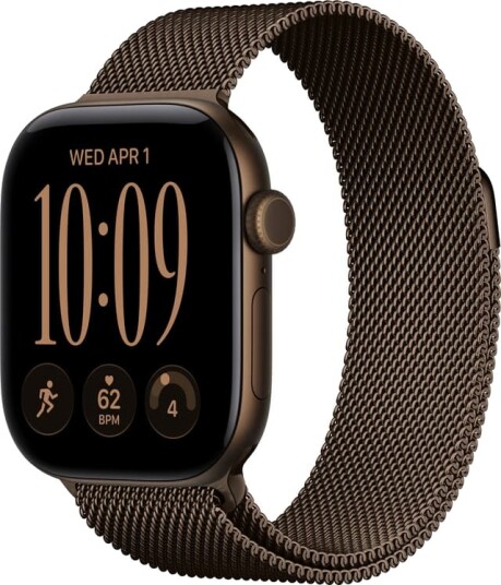 Apple Watch Series 12 42mm GPS (mørk bronse aluminium/mørk bronse Milanese Loop)