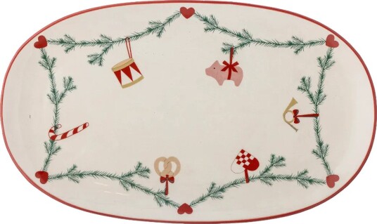 Bloomingville Yule 39 cm Serveringsfat i Naturlig Farge