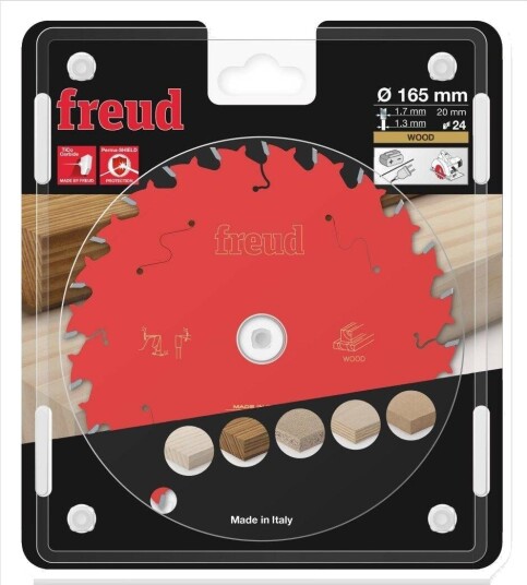 Freud F03FS09686 Sirkelsagblad for tre - 165x20mm, 24 tenner Freud F03FS09686 Sirkelsagblad for tre - 165x20mm, 24 tenner