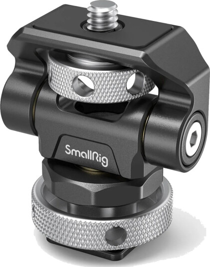 SmallRig 2905 Monitor Mount Cold Shoe mt Swivel and Tilt Adjustable