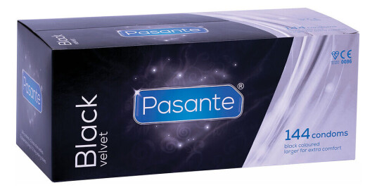 Pasante Black Velvet: Kondomer, 144 stk