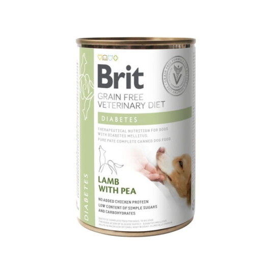 Brit Veterinary Diet Dog Diabetes Grain Free 400 G