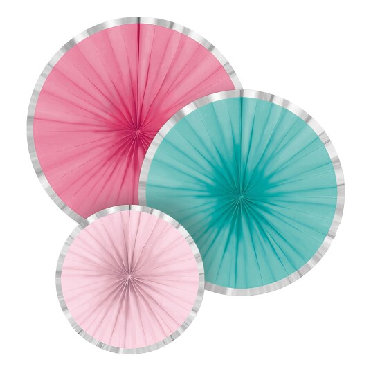 Amscan International Papirvifter Flamingo Paradise - 3-pakning