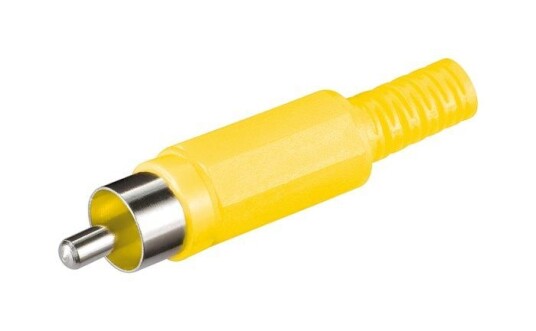 RCA-kontakt hann Gul