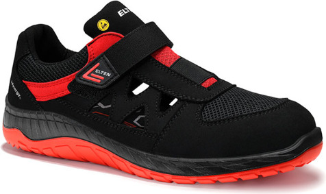 Sko Elten Lonny Red Easy Esd S1p, Sort/Rød 36