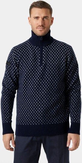 Helly Hansen Herre Arctic Ocean Ull Islandsgenser ½ Glidelås Marineblå Marineblå M