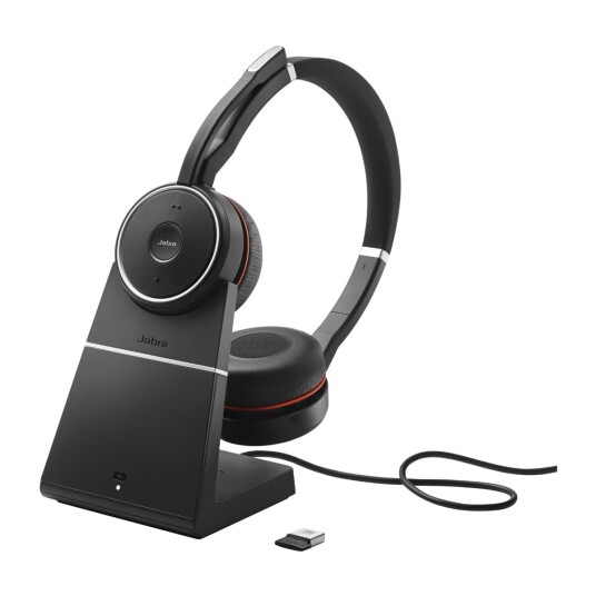 Jabra Evolve 75 Se Uc Stand Hodesett Usb Zoom Stereo Svart Jabra Evolve 75 Se Uc Stand Hodesett Usb Zoom Stereo Svart