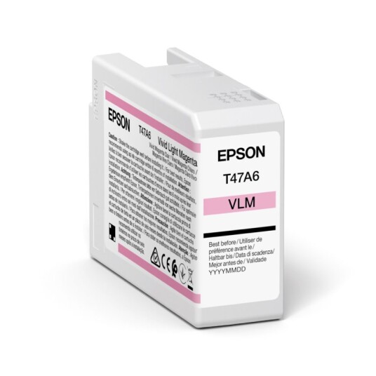 Epson T47A6 LM blekkpatron - C13T47A600 Original - Lys Magenta 50 ml Epson T47A6 LM blekkpatron - C13T47A600 Original - Lys Magenta 50 ml