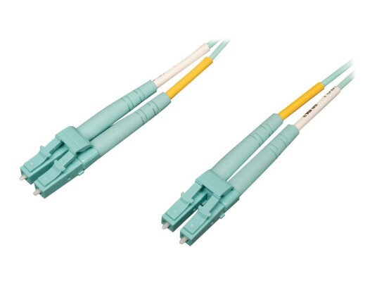 TRIPP LITE Eaton Tripp Lite Series 10Gb/40Gb/100Gb Duplex Multimode 50/125 OM4 LSZH Fiber Patch Cable (LC/LC), Aqua, 2M (6.6 ft.) - koblingskabel - 2