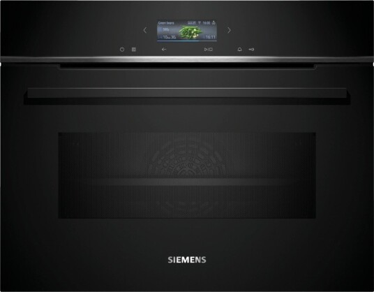 Siemens iQ700 Kombinasjonsovn med Mikrobølgeovn - 45L - Integrert - Svart Siemens iQ700 Kombinasjonsovn med Mikrobølgeovn - 45L - Integrert - Svart