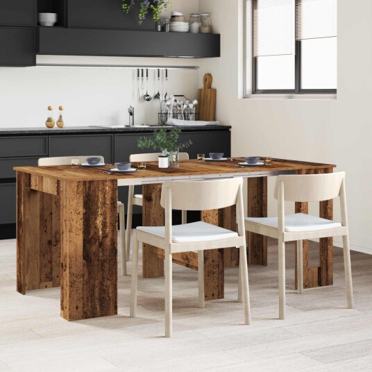 vidaXL Spisebord 180 x 85 x 75 cm Konstruert tre Gammelt tre