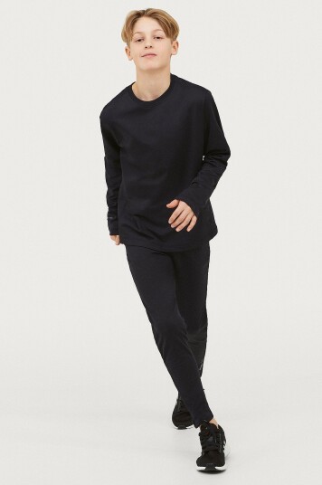 Áhkká Bukse Winter Fleece Pants Kids Svart