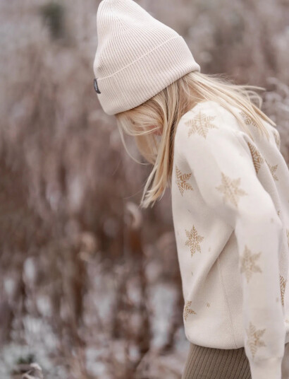 Hanevild Snowflake Blouse, Gold Cream 104
