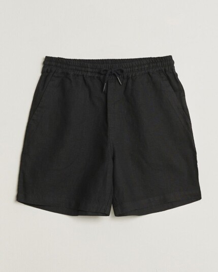 OAS Porto Linen Shorts Black