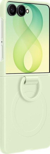 Samsung Galaxy Z Flip8 Silikondeksel med Magnetring Mynte