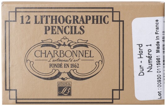 LB Charbonnel Litografi-blyant - Crayons No 1 Hard - 12 stk