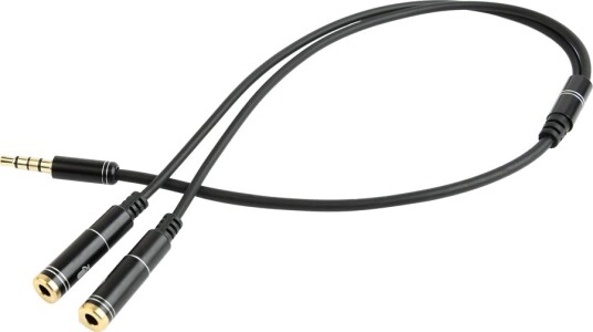 Cablexpert - Audioadapter - 4-Polsminijakk Plugg Til Mini-Phone Stereo 3.5 Mm Beholder - 20 Cm