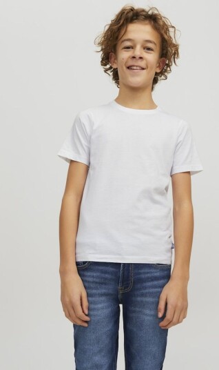 Jack & Jones Jjeorganic Basic Tee Ss O-Neck Noos Mni White 98