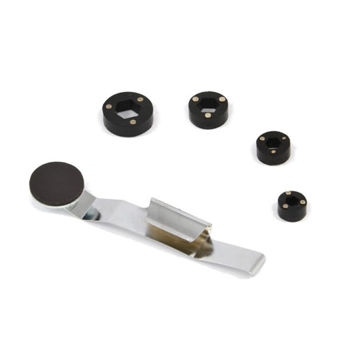 Magnetisk mutterog skrueholder | Magnet clip | Sett med 5 elementer
