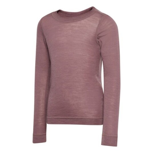 Hummel Twilight Mauve Jr Ull Rib T-Shirt L/S 128 Hummel Twilight Mauve Jr Ull Rib T-Shirt L/S 128